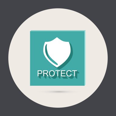 Koruma Kalkanı yuvarlak simge