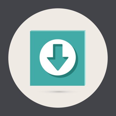 Web ok yuvarlak simge