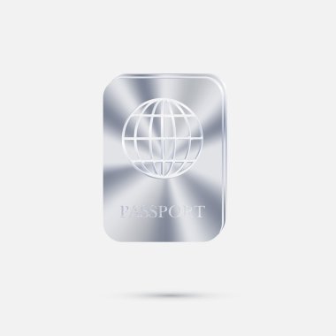 Uluslararası passport gümüş simgesini