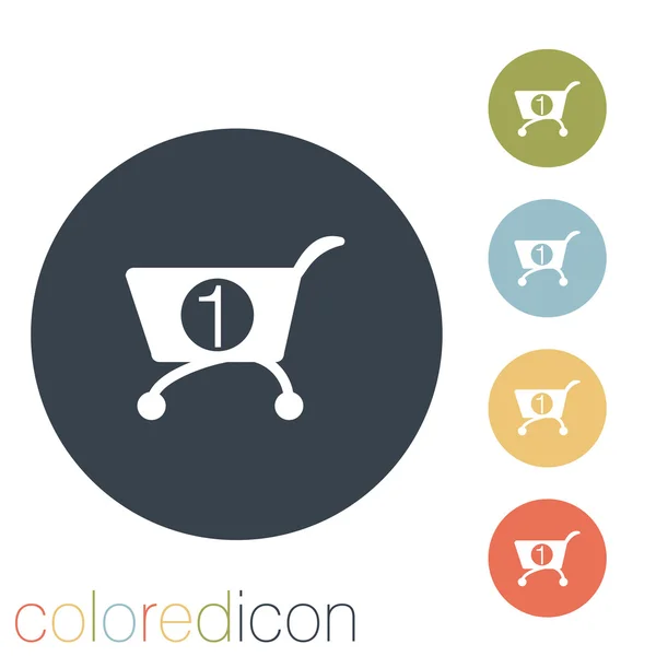 Carrito tienda online — Vector de stock