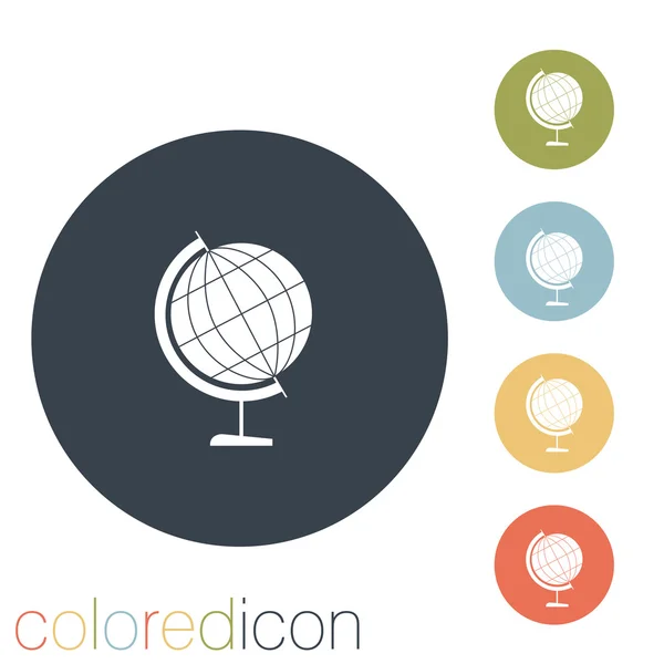 Globo icono — Vector de stock