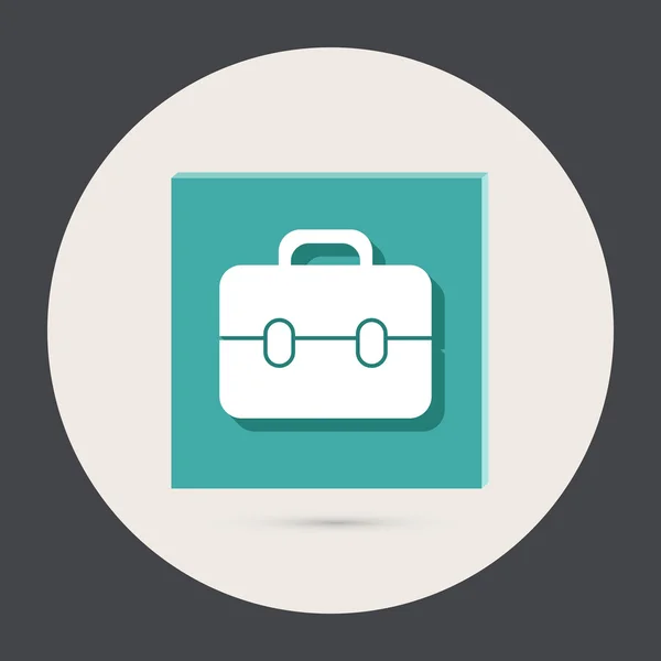 Briefcase round icon — Stock Vector