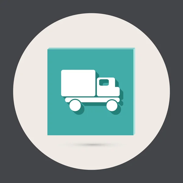 Camion. Icône logistique . — Image vectorielle