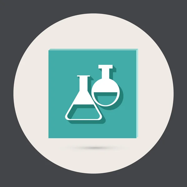 Química icono redondo — Archivo Imágenes Vectoriales