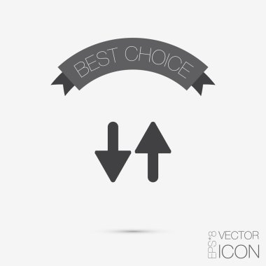 iki ok yukarı işareti.