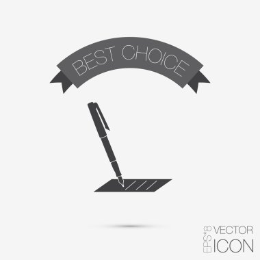 Kalem ve kağıt yazma sayfası simgesini