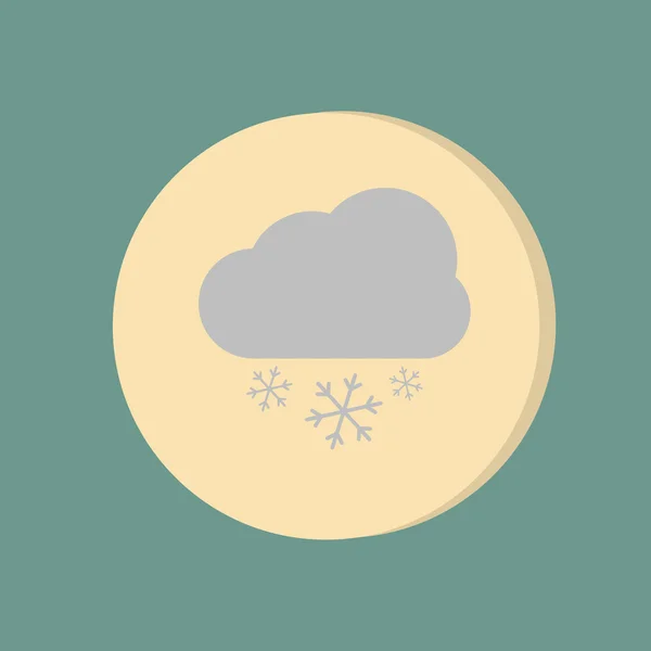 Cloud snow. — Stock Vector