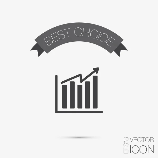 Gráfico figura diagrama . — Vetor de Stock