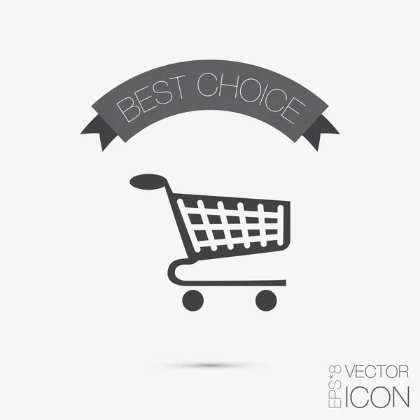 Carrito tienda online — Vector de stock