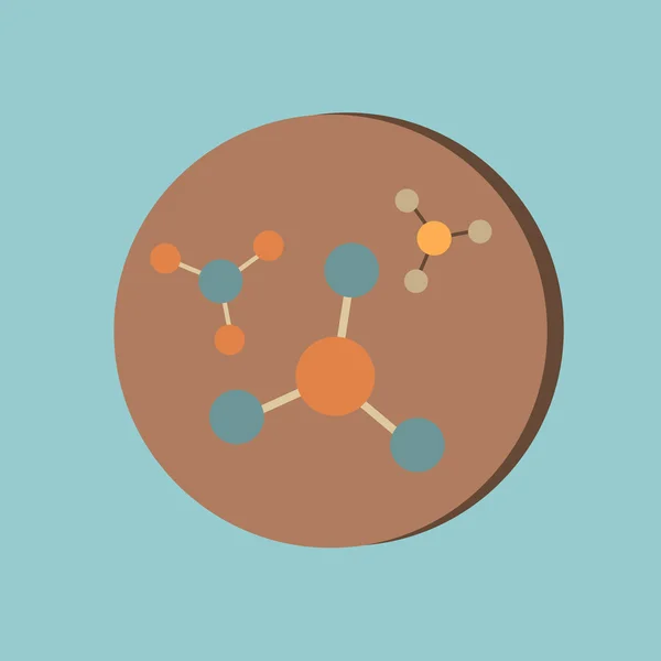 Icône de physique ou de chimie — Image vectorielle