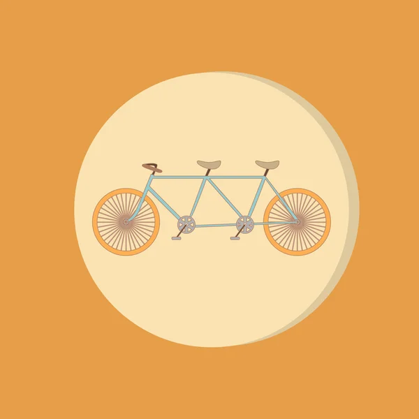 Icône de vélo rétro — Image vectorielle