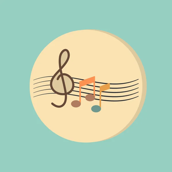 Icon art and musicality — Stock Vector