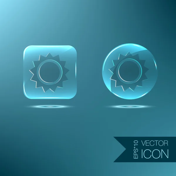 Icono del tiempo sol — Vector de stock