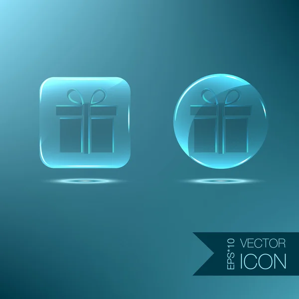 Boîte cadeau symbole — Image vectorielle