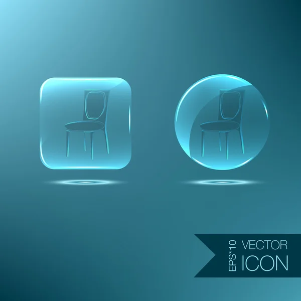 Fotel ikona — Wektor stockowy
