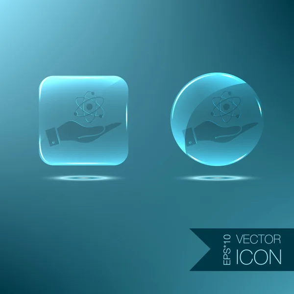 Icono de la física o la química — Vector de stock
