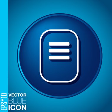 Bir sayfa kağıt. Kağıt tablet