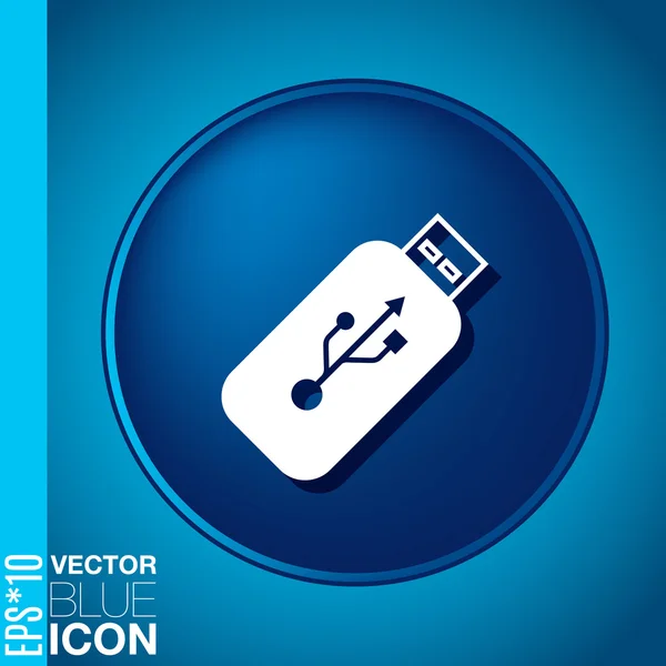 Ícone flash USB — Vetor de Stock