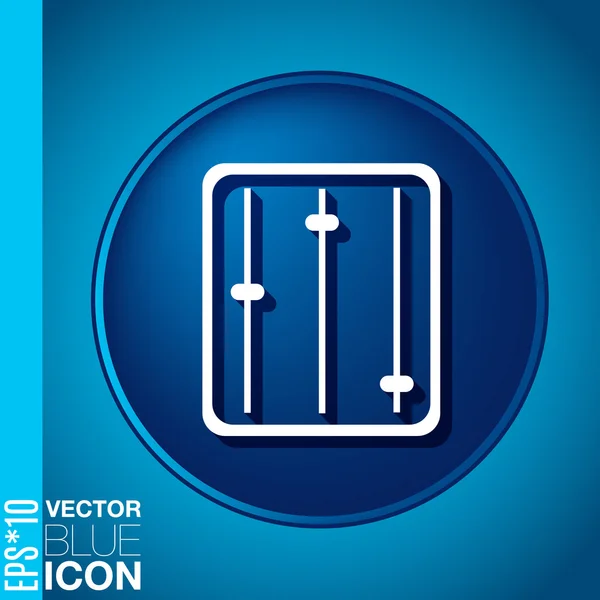 イコライザーの記号. — ストックベクタ
