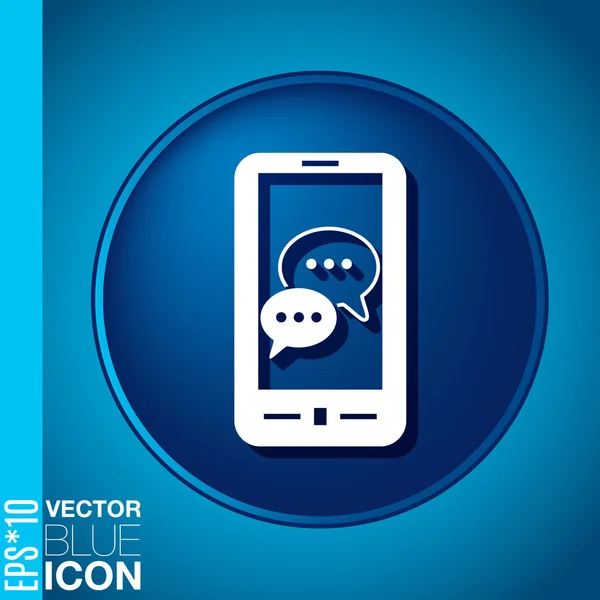 SmartPhon s cloud — Stockový vektor