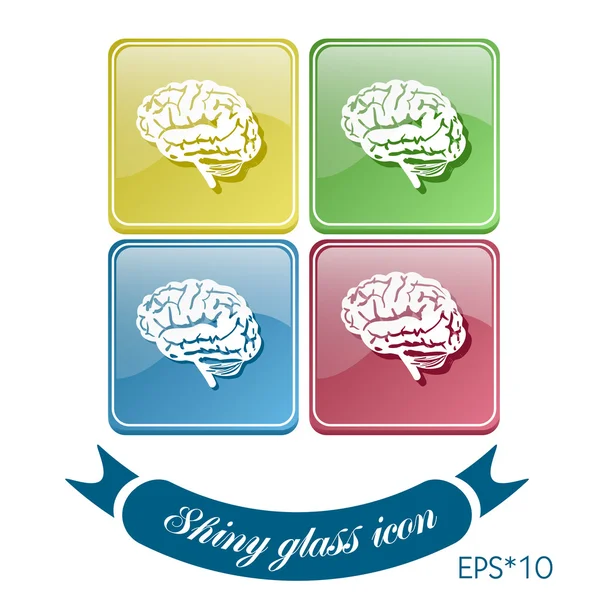 Mind and science icon — Stock Vector
