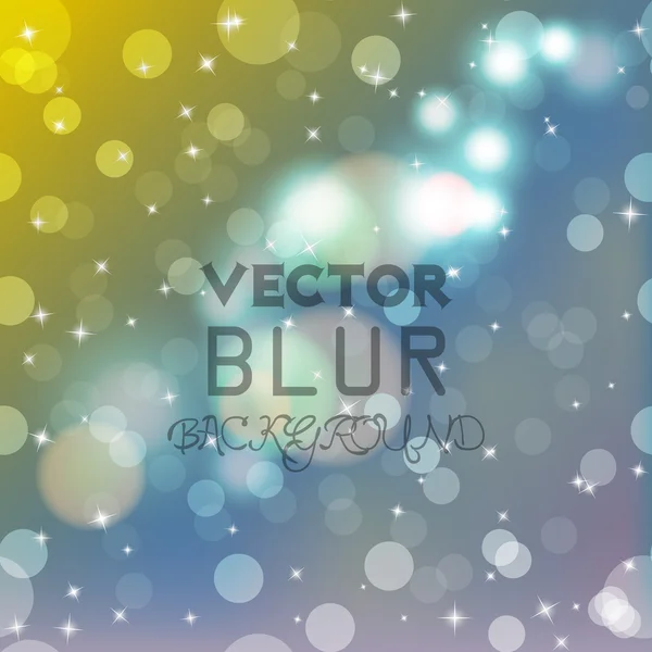 Bokeh felle kleur achtergrond wazig — Stockvector