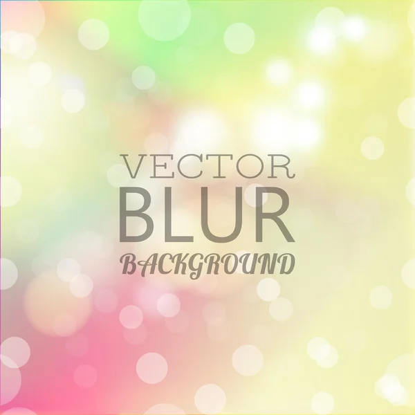 Bokeh felle kleur achtergrond wazig — Stockvector