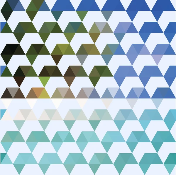 Geometristen muotojen sininen kuvio — vektorikuva