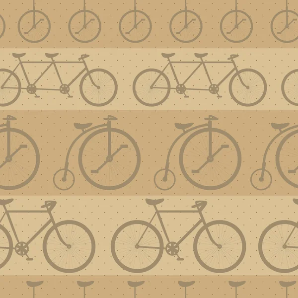 Padrão de bicicleta retro —  Vetores de Stock