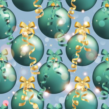 Topu ile yeni yıl desen. Noel duvar kağıdı