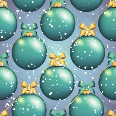 Topu ile yeni yıl desen. Noel duvar kağıdı