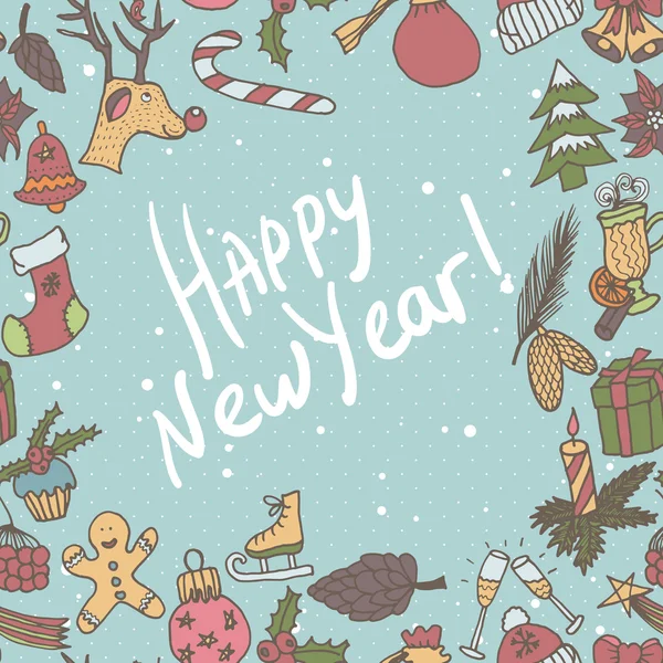 Yeni yıl kesintisiz sınır. Sonsuz Noel şablonu