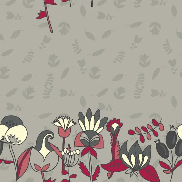 Textura sin costuras con flores — Vector de stock