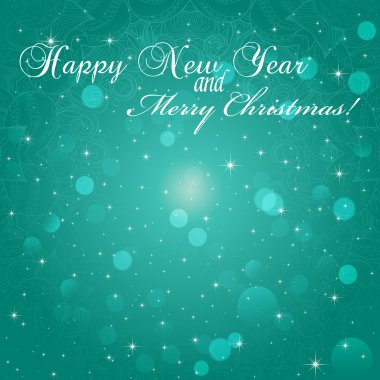 Yeni yıl tebrik kartı.