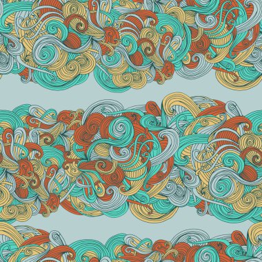 Soyut sorunsuz çizilmiş dalga deseni.