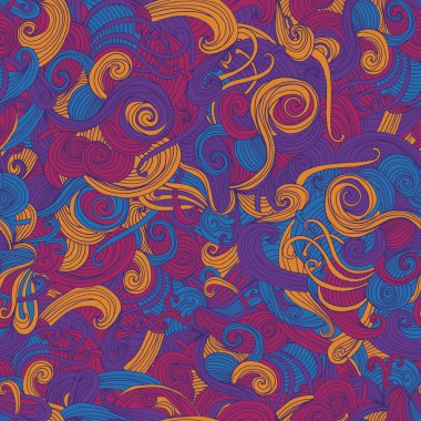 Soyut sorunsuz çizilmiş dalga deseni.