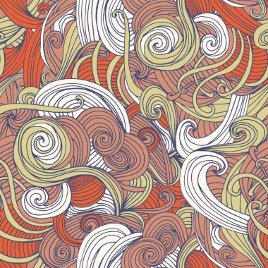 Soyut sorunsuz çizilmiş dalga deseni.