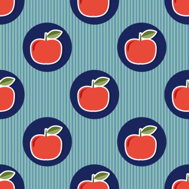 Apple desen. Olgun Kırmızı elma ile sorunsuz doku