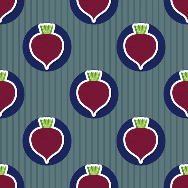 Beet pattern. Seamless texture with beetroot — Stock Vector