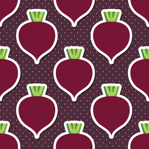 beet pattern. Seamless texture with beetroot