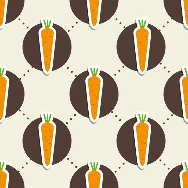 Patrón de zanahoria. Textura perfecta con zanahorias maduras — Archivo Imágenes Vectoriales