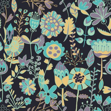 sonsuz çiçek desenli