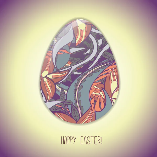 Easter Egg wenskaart — Stockvector