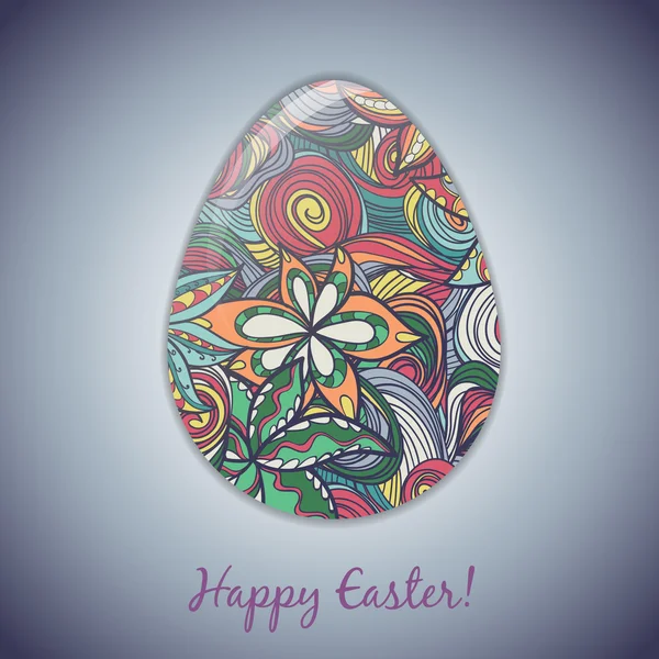 Easter Egg wenskaart — Stockvector