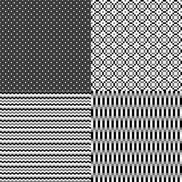 Pixel monochrome abstrait fond neutre — Image vectorielle