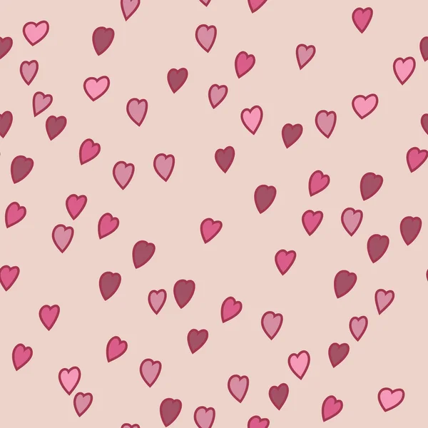 Patrón San Valentín con corazones — Archivo Imágenes Vectoriales