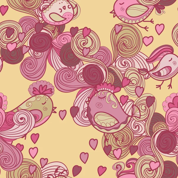 Motif floral Saint-Valentin — Image vectorielle