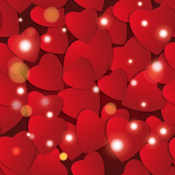 Día de San Valentín. Corazones de papel abstractos. Amor. Fondo de San Valentín con corazones — Archivo Imágenes Vectoriales