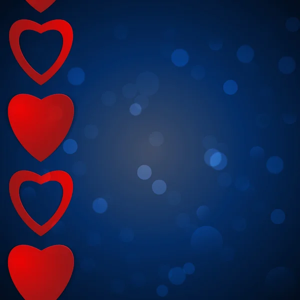 Dia dos Namorados. Corações de papel abstratos. Com amor. fundo Valentim com corações — Vetor de Stock