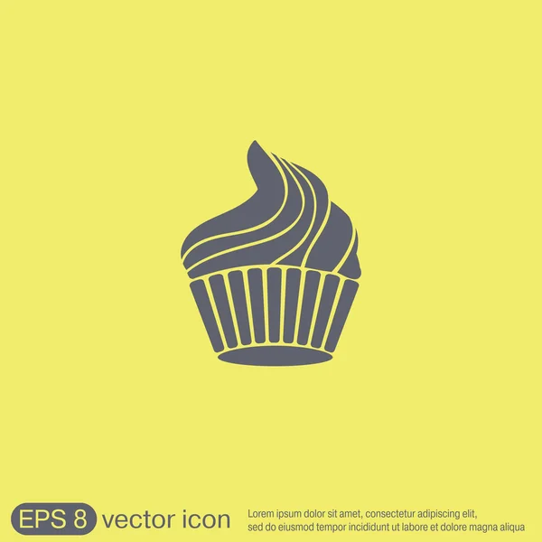 Verjaardag cake pictogram — Stockvector